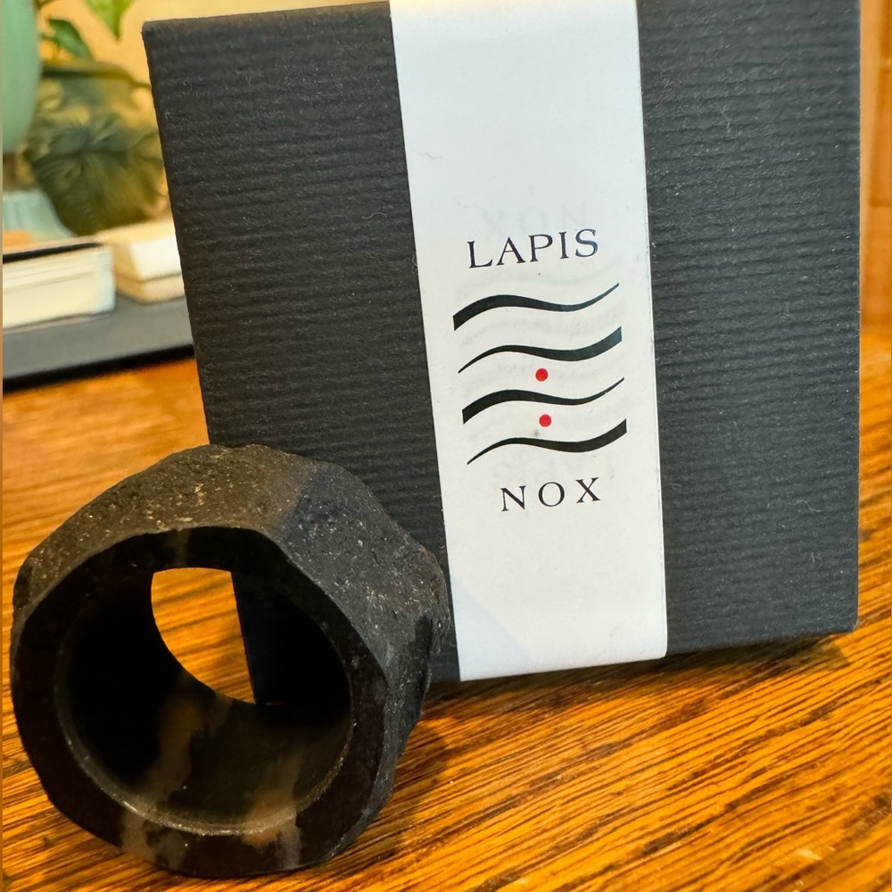 NEW Carved Ring Rock Black Men’s Women’s Unisex